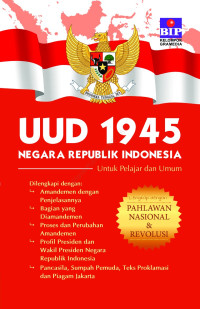 Image of UUD 1945 Negara Republik Indonesia Pahlawan Nasional & Revolusi