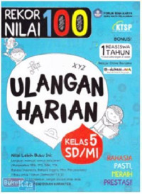 Image of Rekor Nilai 100 Ulangan Harian Sd/MI kls 5
